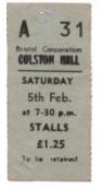 TICKET BRISTOL 5.2.72