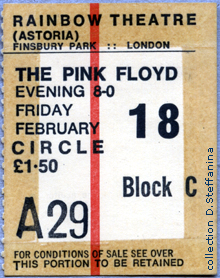 TICKET LONDON 18.2.72